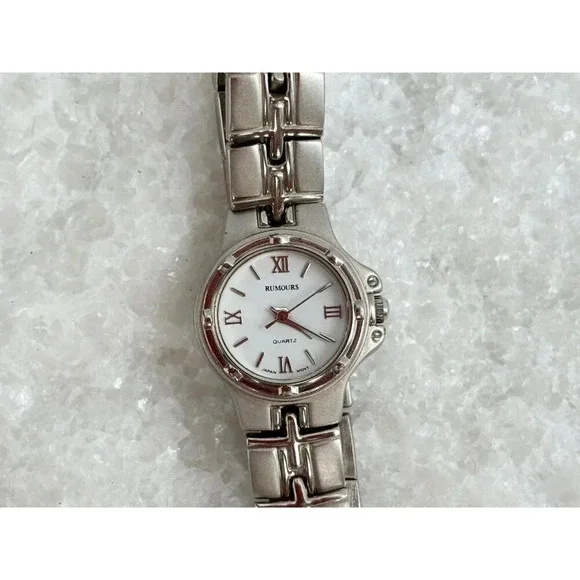 Silver Toned Rumours Brand Chain Link Unisex Analog Watch - WORKS - 41191 - Picture 5 of 8